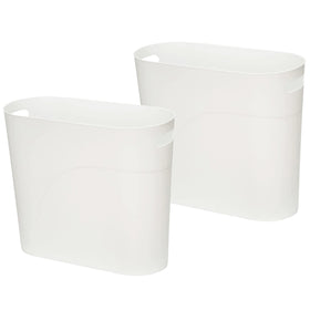 ROYFACC small trash can for bathroom with compact design and convenient handles