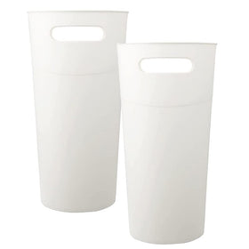 ROYFACC two-pack of white trash cans offers value for multiple rooms
