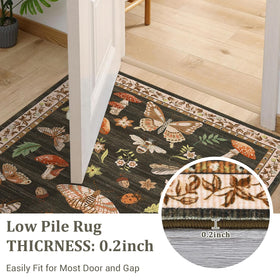 ROYHOME low-pile construction prevents snagging and tucks neatly under furniture.