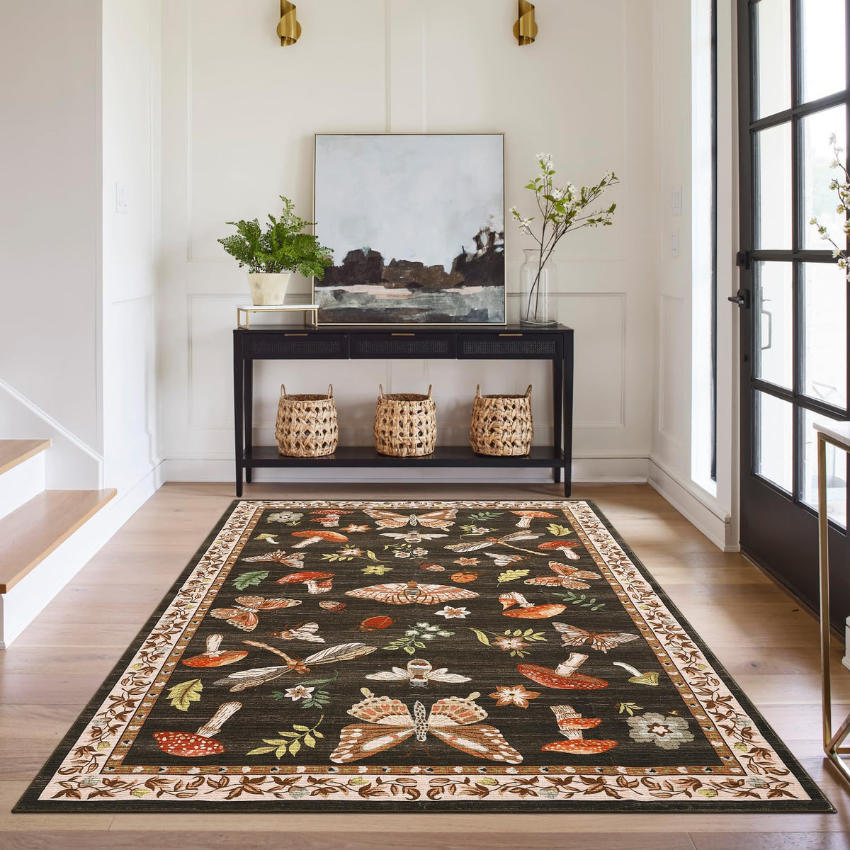 ROYHOME stain-resistant polyester fibers help keep a neat look with daily use.