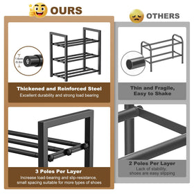 Roylvan non-slip base protects floors and keeps the rack steady.