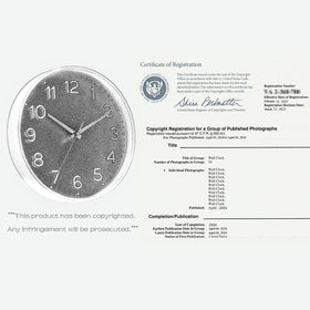 Roymnie 14-inch wall clock wall-mount option offers flexible placement.
