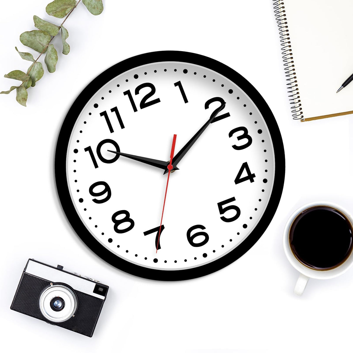 Roymnie wall clock for living room use adds calm, focused ambiance.