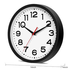 Roymnie hotel bedroom clock delivers quiet timekeeping with modern style.