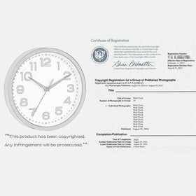 Roymnie office decor clock supports efficient workdays and accurate pacing.