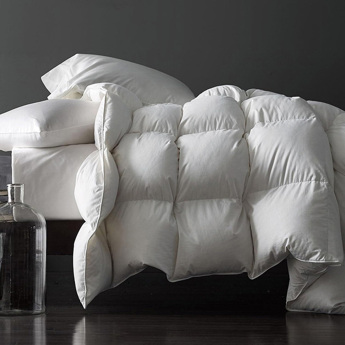 Royoliving premium down duvet loft demonstrates luxurious warmth without bulk.