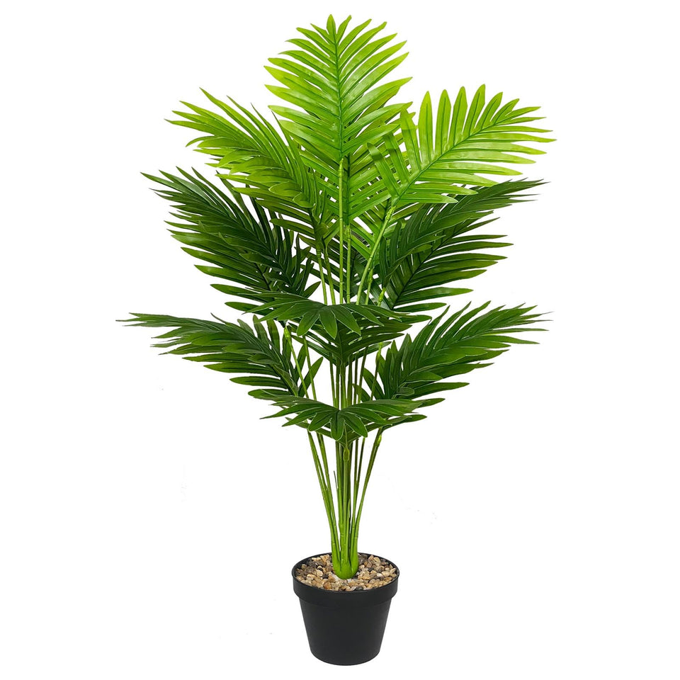 Rozwkeo artificial palm in pot for realistic indoor decor