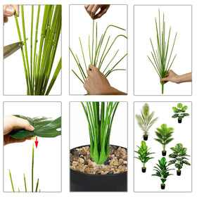 Rozwkeo tropical decor brings a natural atmosphere without watering or mess.