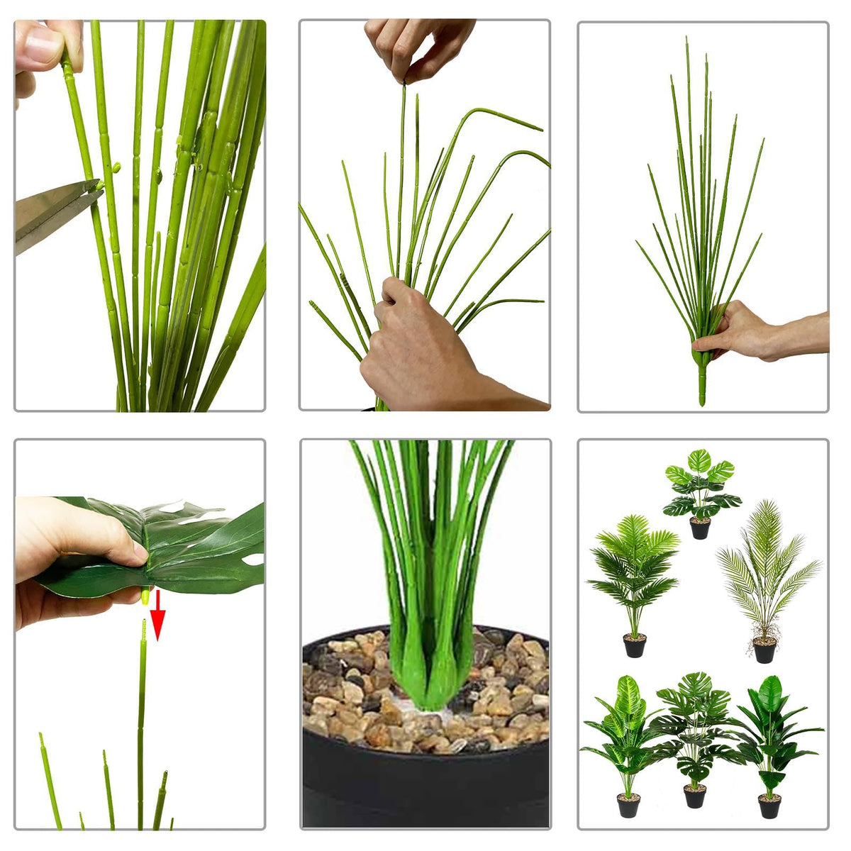 80 cm tall Rozwkeo palm fits corners and entryways