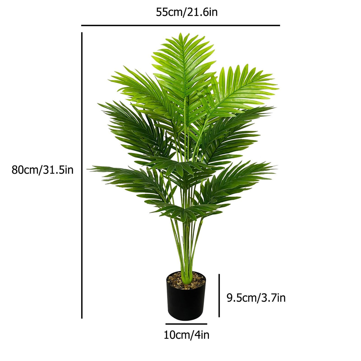 Rozwkeo palm leaves closeup shows textured realism for stylish interior decor.