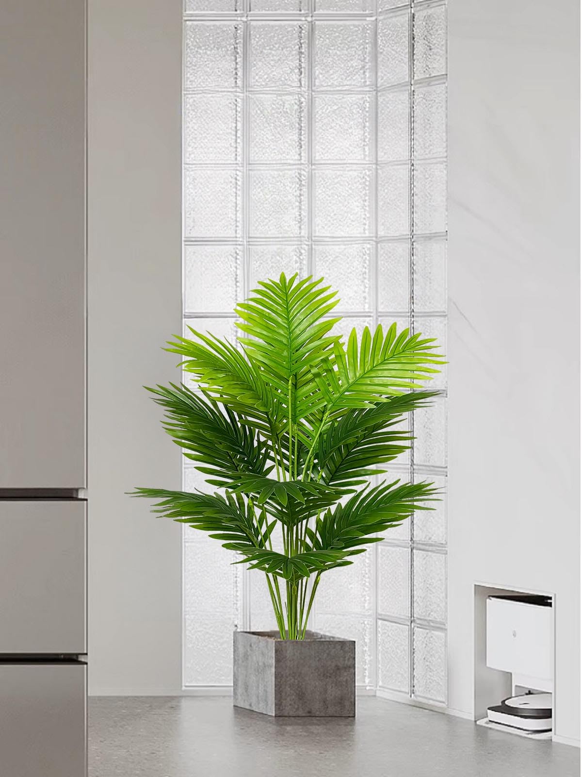 Durable polyester leaves stay lifelike for years without pruning