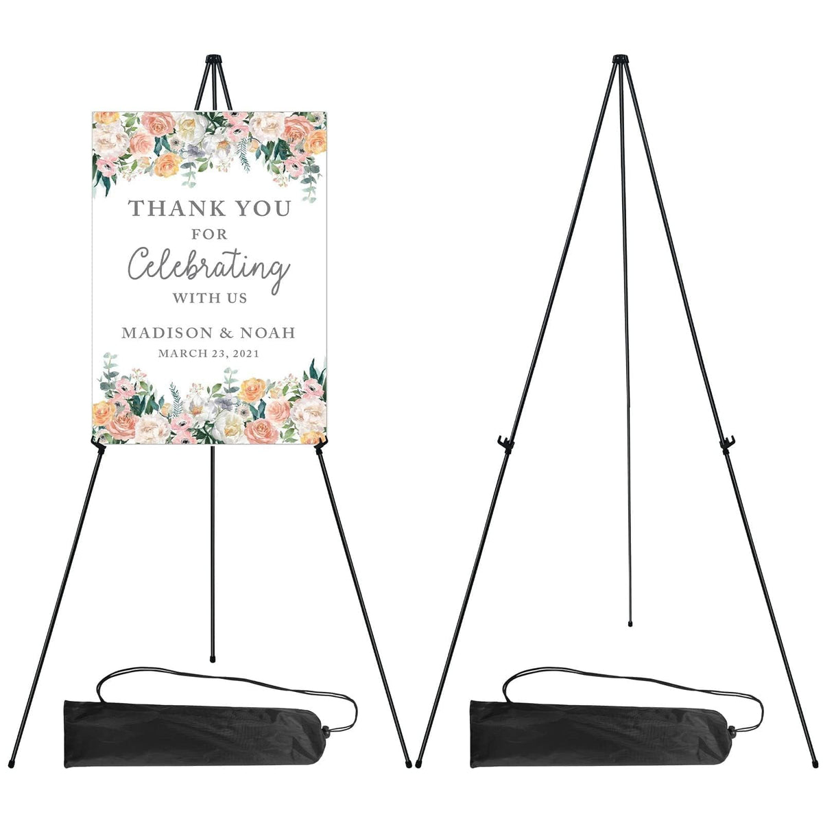 RRFTOK 63-inch display easel stand with sturdy height for clear signage