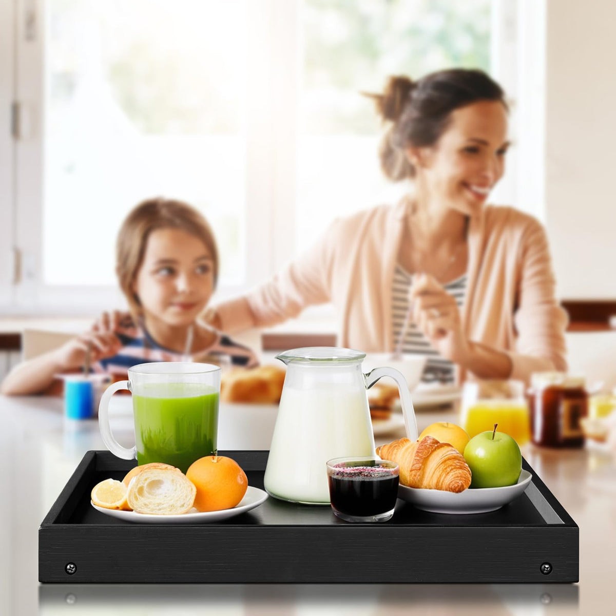 RRX bamboo tray open surface supports laptop or dining comfortably