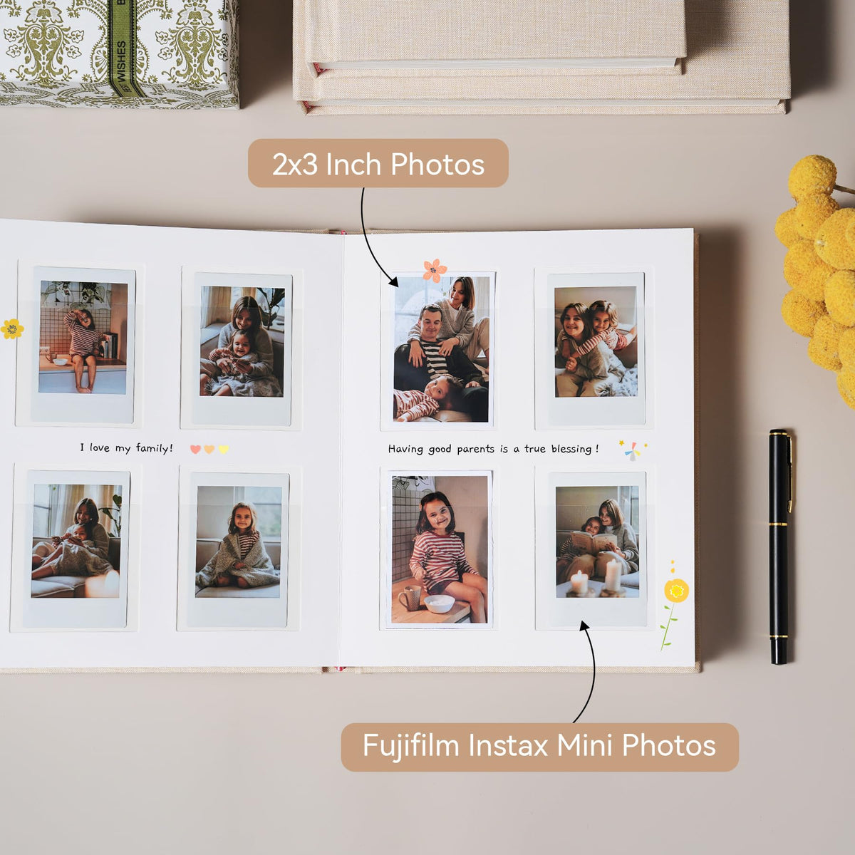 Rseozr acid-free pages prevent ghosting for clean journaling