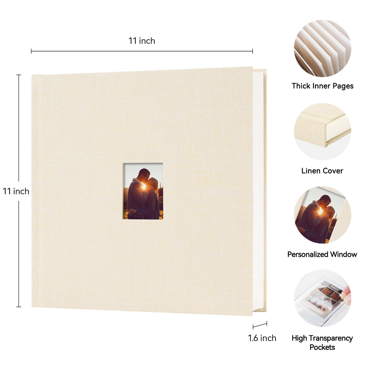 Rseozr Instax Mini spreads show eight photos per page for easy viewing.