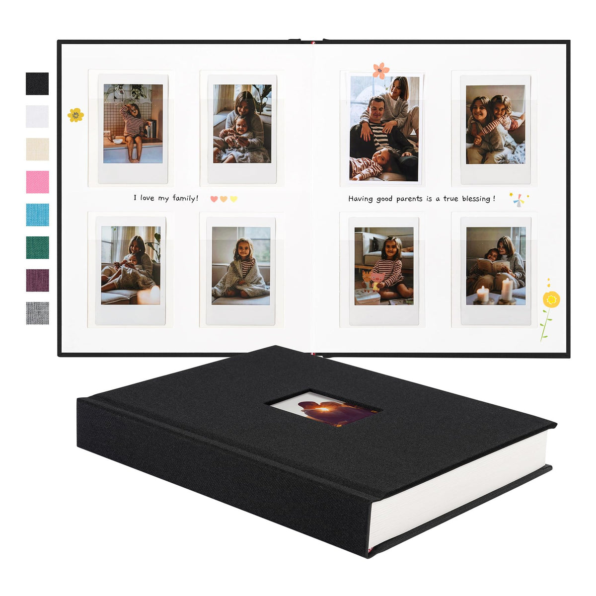 Rseozr Instax Mini Photo Album with 112 pockets keeps 2x3 photos neatly organized