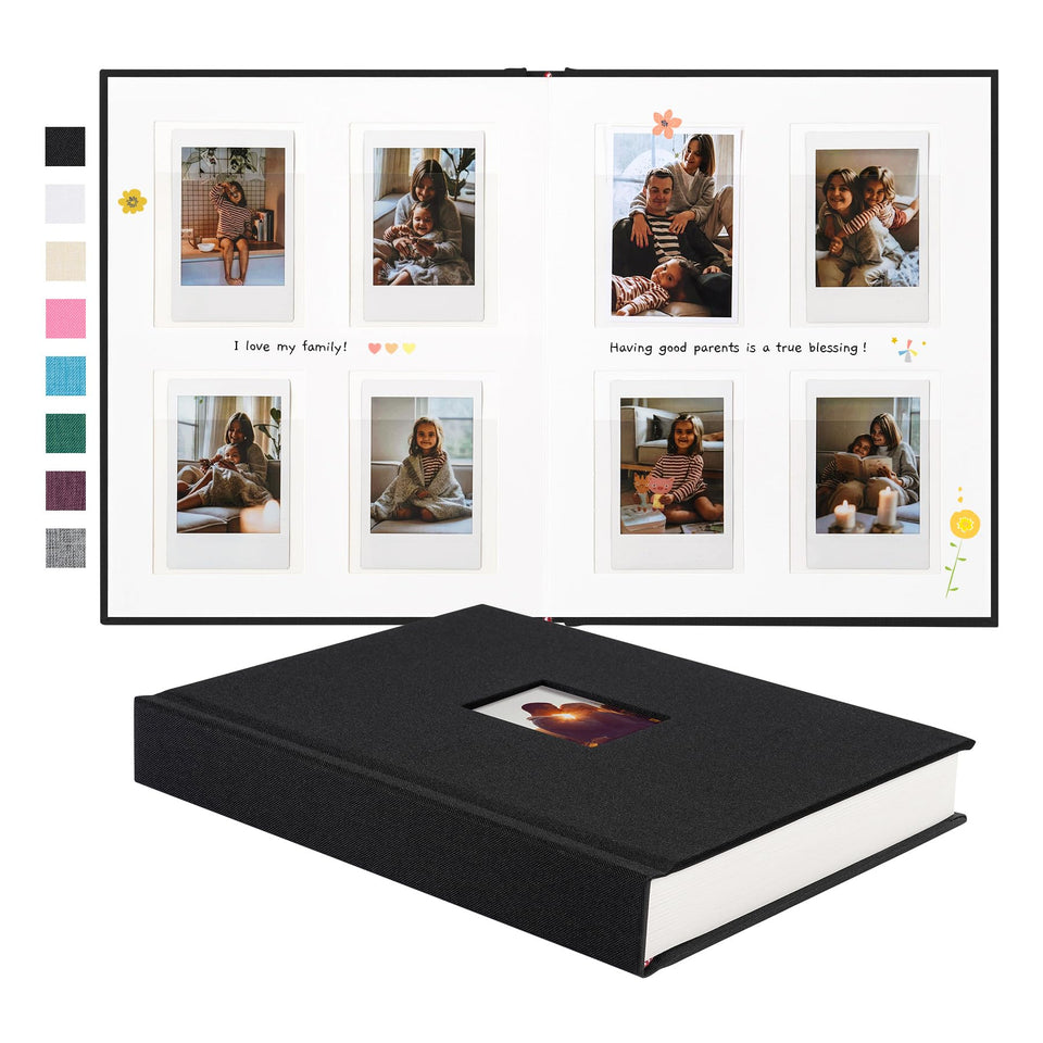 Rseozr Instax Mini Photo Album with 112 pockets keeps 2x3 photos neatly organized