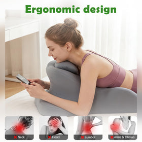 RSN Memory Foam Wedge Pillow neck support cradles spine.