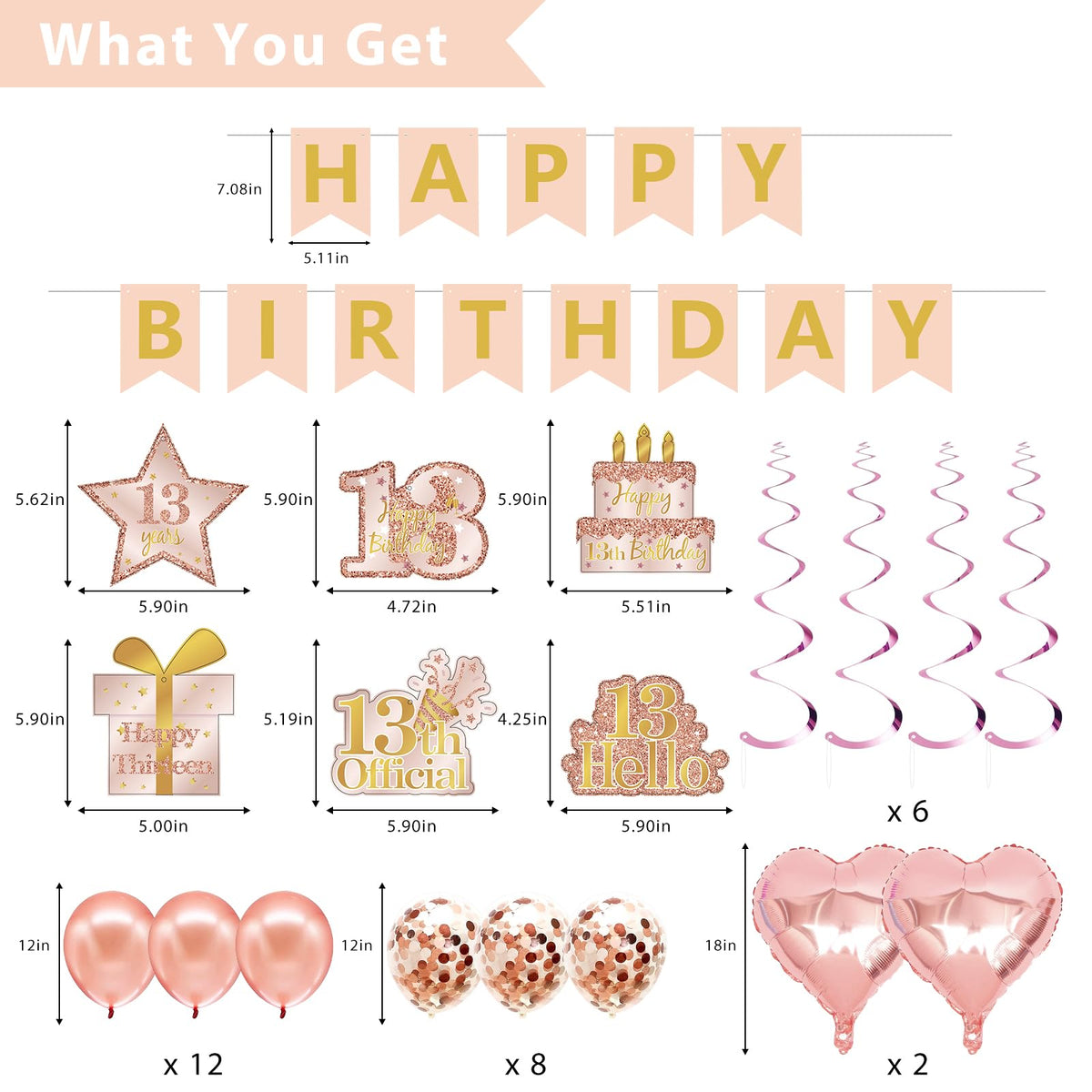 RTHPY rose gold sash for the birthday girl, ideal for stylish photos