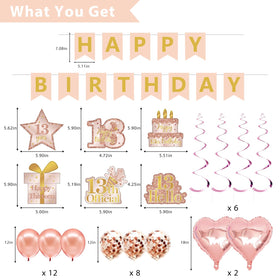 RTHPY rose gold sash for the birthday girl, ideal for stylish photos