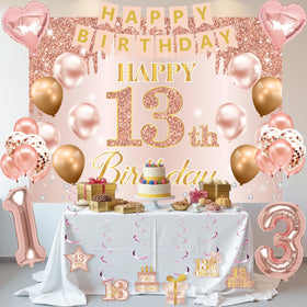 RTHPY rose gold latex balloons brighten ceilings with celebratory charm