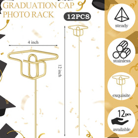 Rtteri 12-piece grad cap display set enhances tables and bouquets