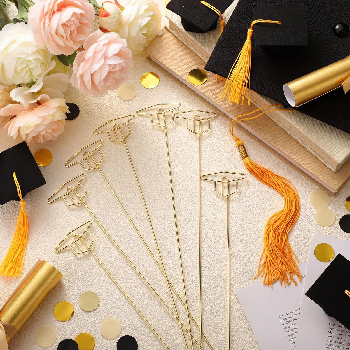 Rtteri metal-wire floral picks secure photos within bouquets and centerpieces