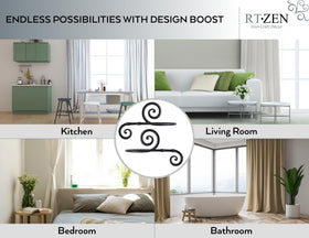 RTZEN heavy-duty curtain holder in brushed finish delivers secure support