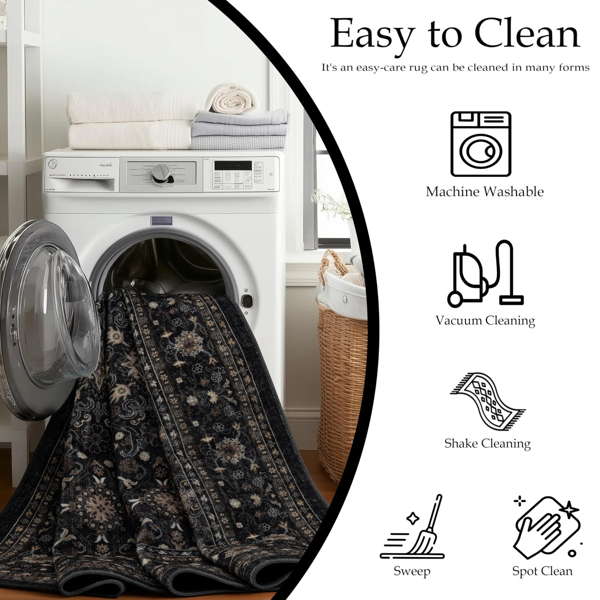 Ruaruarug color-fast dyeing demo shows vibrant rug after washes
