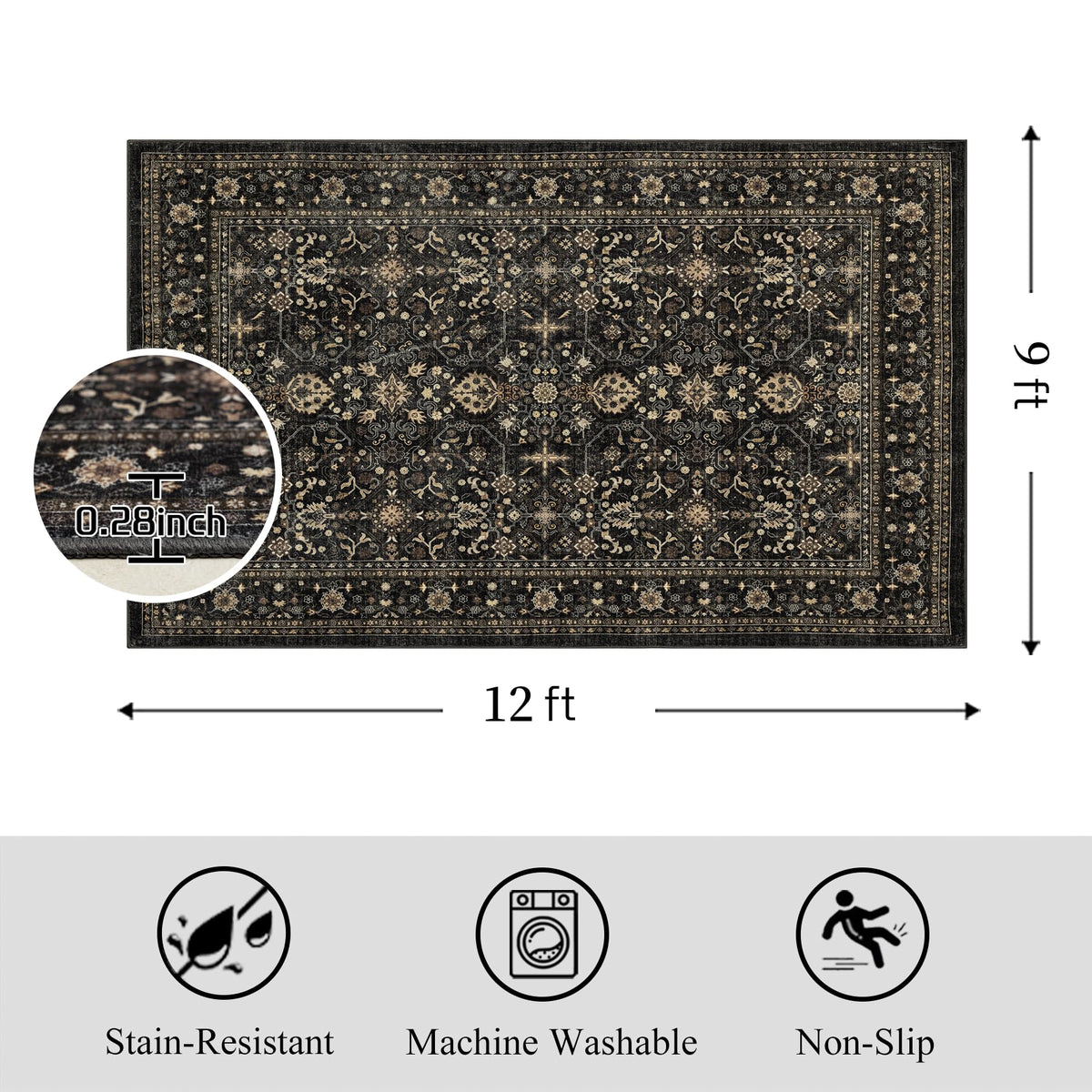 Ruaruarug surface is durable and highly absorbent for daily use.