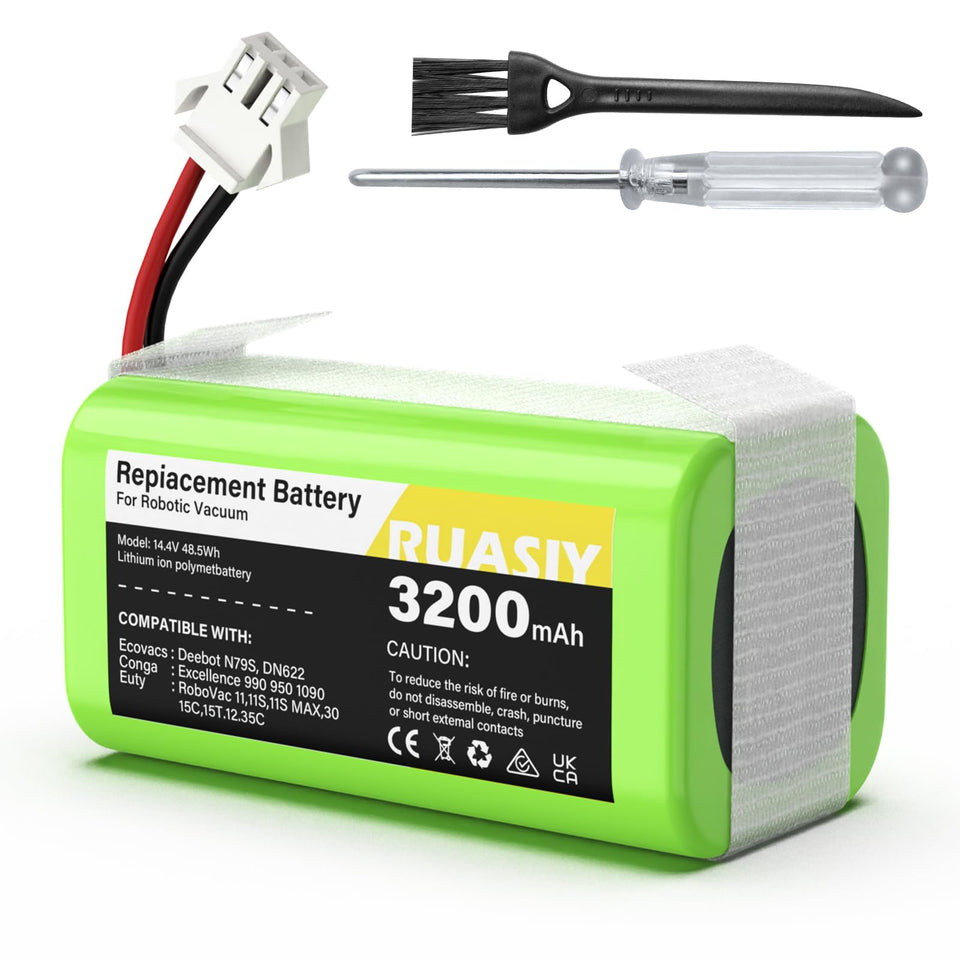 Ruasiy 14.4V battery for Eufy 11S powering longer cleaning sessions