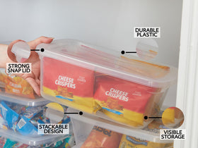 Rubbermaid Cleverstore made-in-usa label highlights durable construction.