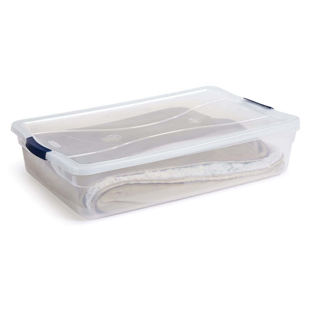 Rubbermaid Cleverstore snap-tight lids protect contents from dust