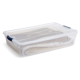 Rubbermaid Cleverstore snap-tight lids protect contents from dust