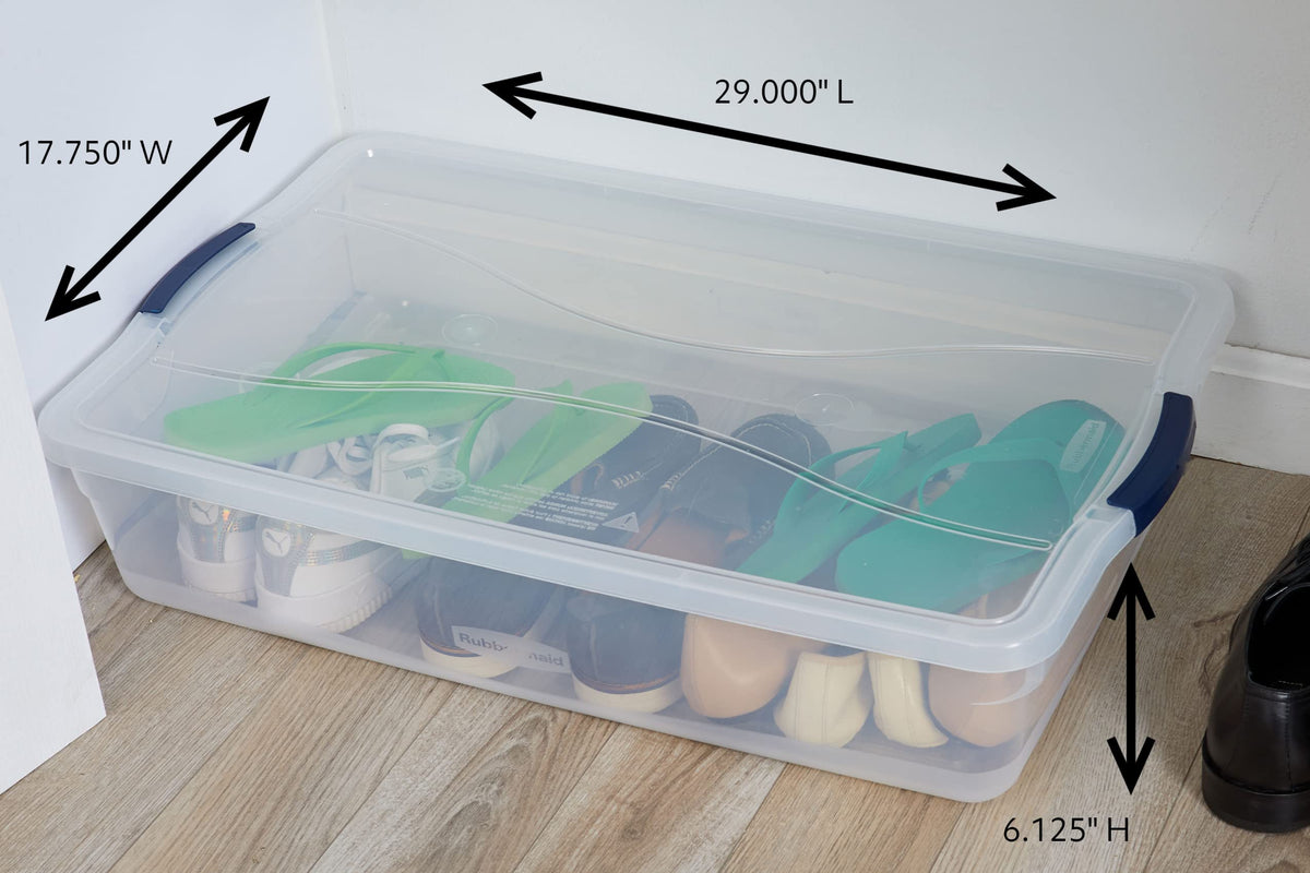 Rubbermaid Cleverstore stackable design enabling space-saving storage