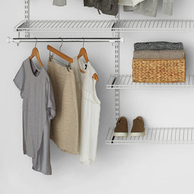Rubbermaid Configurations 48-inch shelf assembly increases horizontal storage space.