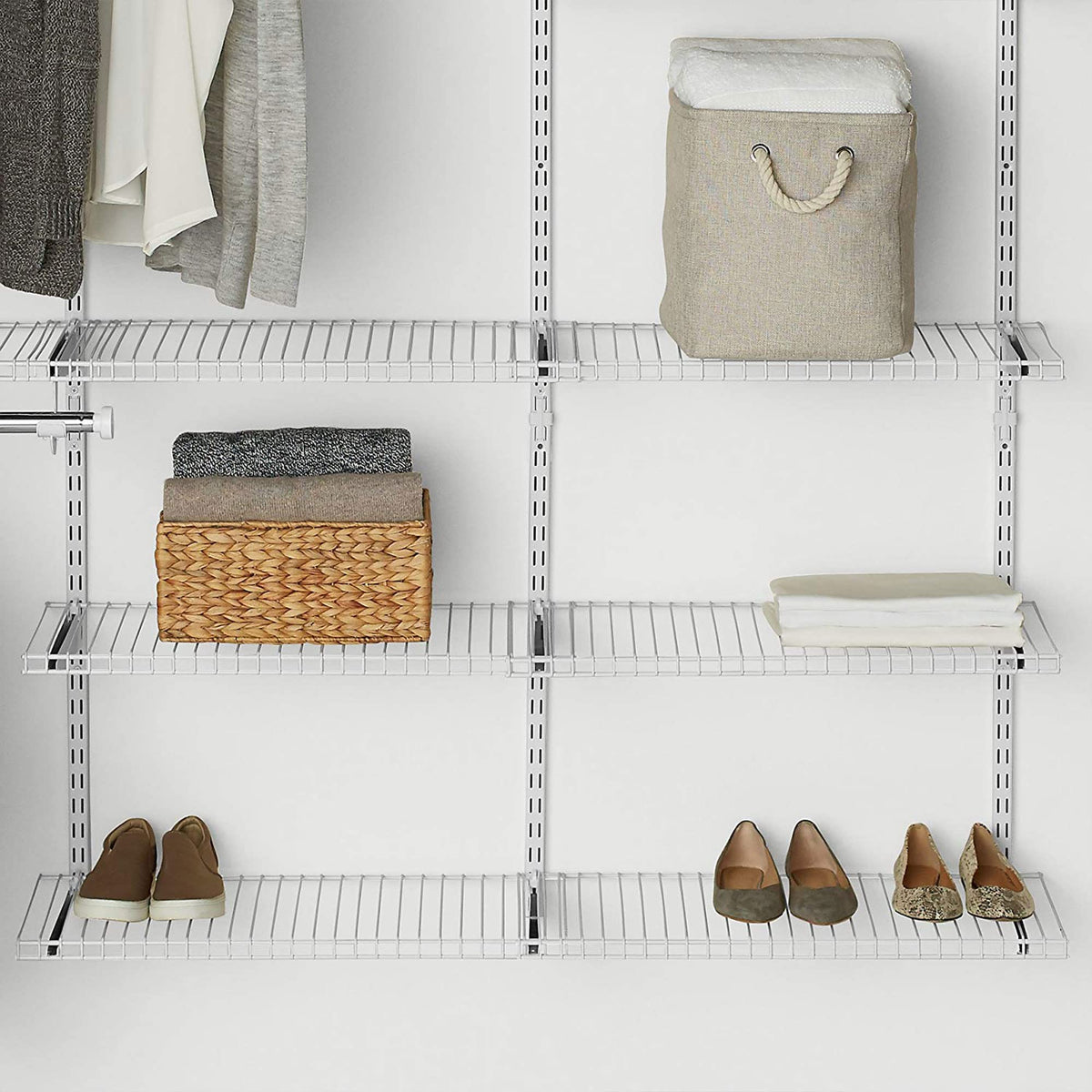 Rubbermaid Configurations easy installation kit speeds setup.
