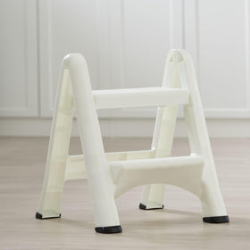 Rubbermaid easy-to-clean surface foot stool for quick maintenance after use.