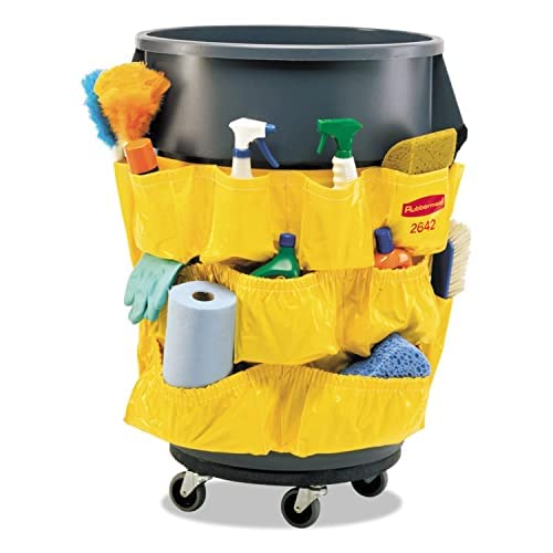 Heavy-duty vinyl caddy from Rubbermaid for easy cleaning access