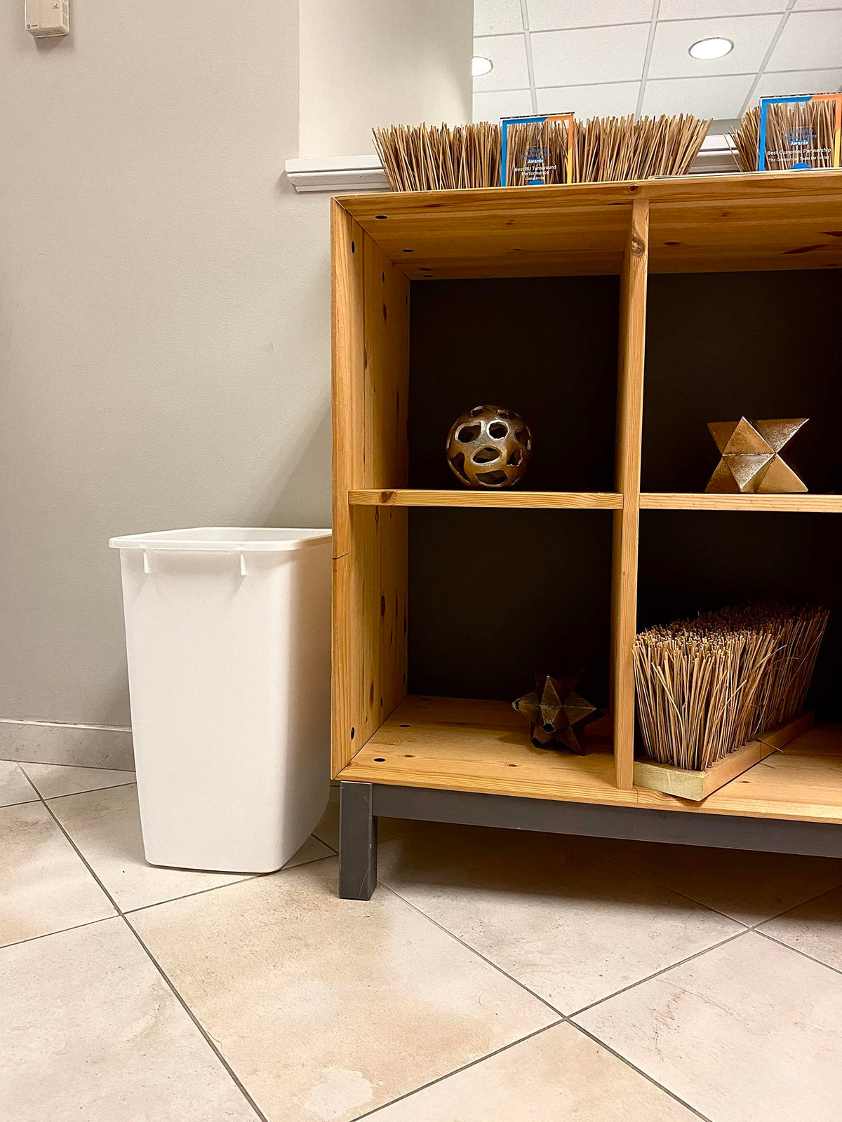 Rubbermaid made in USA waste bin from Winfield for durable daily use.