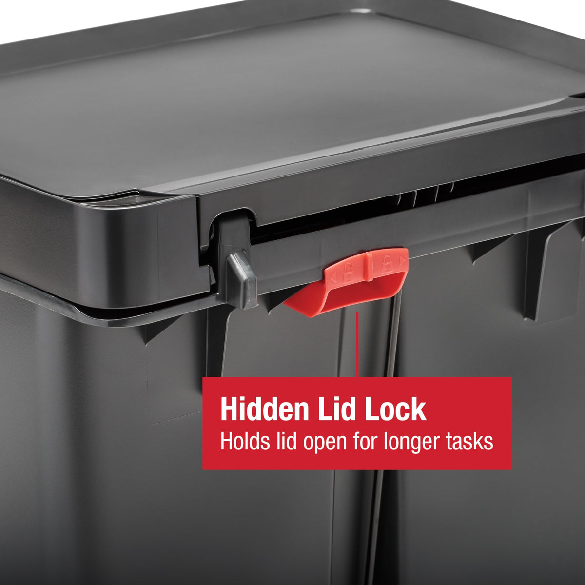 Rubbermaid Premier II durable resin finish for long-term use.