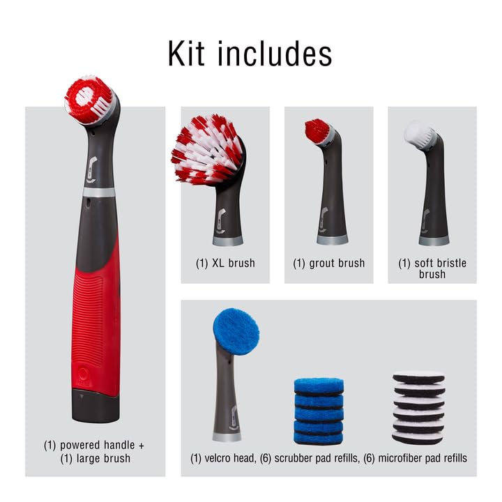 Rubbermaid Reveal Power Scrubber XL head for wide surface scrubbing