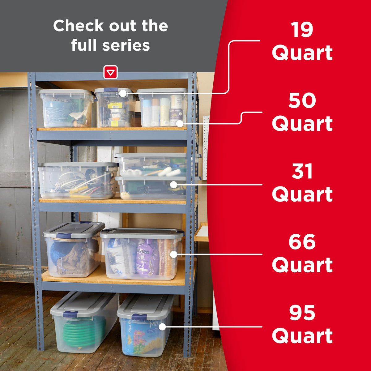 Rubbermaid Roughneck 0–115°F tolerance protects contents in cold and hot spaces.
