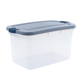 Rubbermaid Roughneck built-in handles ease carrying when bins are full.