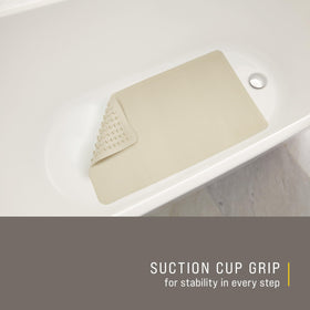 Rubbermaid Safti-Grip bath mat mildew-resistant for long-lasting bathroom cleanliness.
