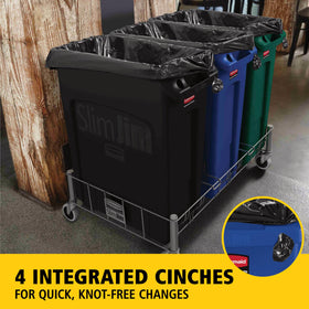 Ergonomic handles on the Slim Jim bin improve lifting control
