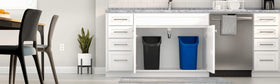 Rubbermaid durable resin construction for easy cleaning and daily use.