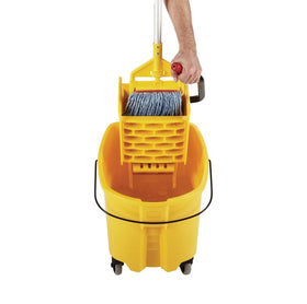 Rubbermaid WaveBrake 5-year wringer guarantee supports longevity in busy facilities.