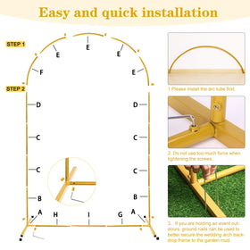 RUBFAC arch stand with balloons, easy DIY decor setup.