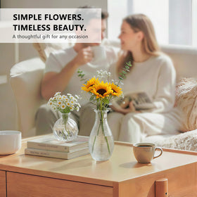 Ruckae gift-ready glass vases bundle for weddings or celebrations.